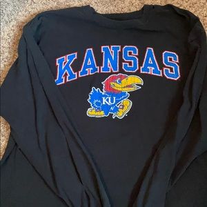 Kansas black long sleeve shirt